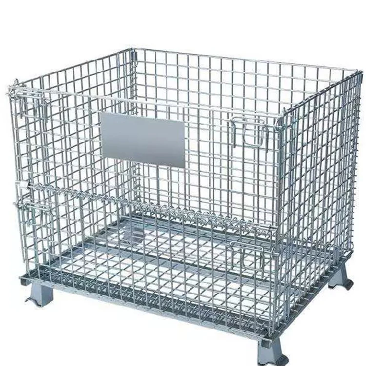 GCJS, складная железная рама, стальная проволочная клетка для хранения, железная сетчатая корзина для хранения, клетка-бабочка, промышленный коврик для хранения на складе