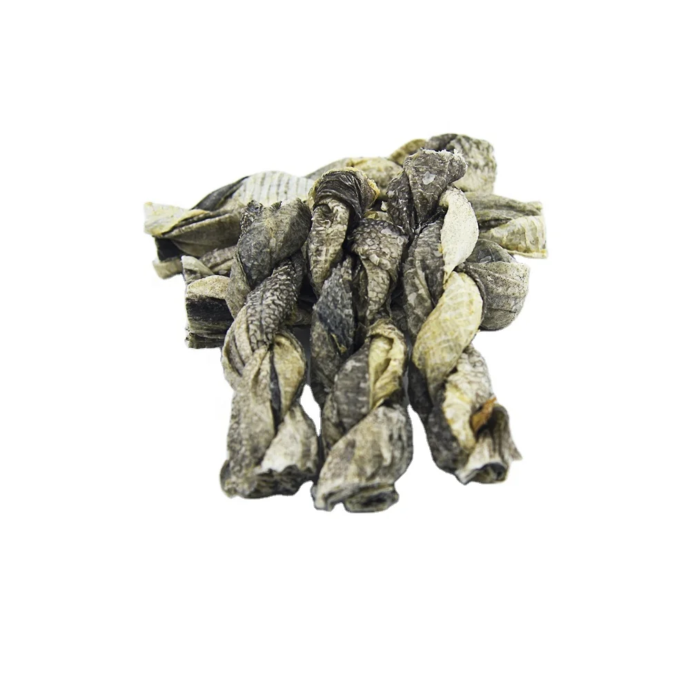 Healthy taste Dry Cod Fish Skin Stick Organic Dog Snack Natural Dog Treat pet food treat pet supplies