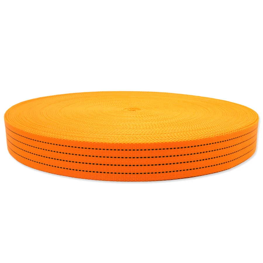 High Quality Customized 2 Inch Width Belts Orange Tie Down Strap Polypropylene Webbing 50mm