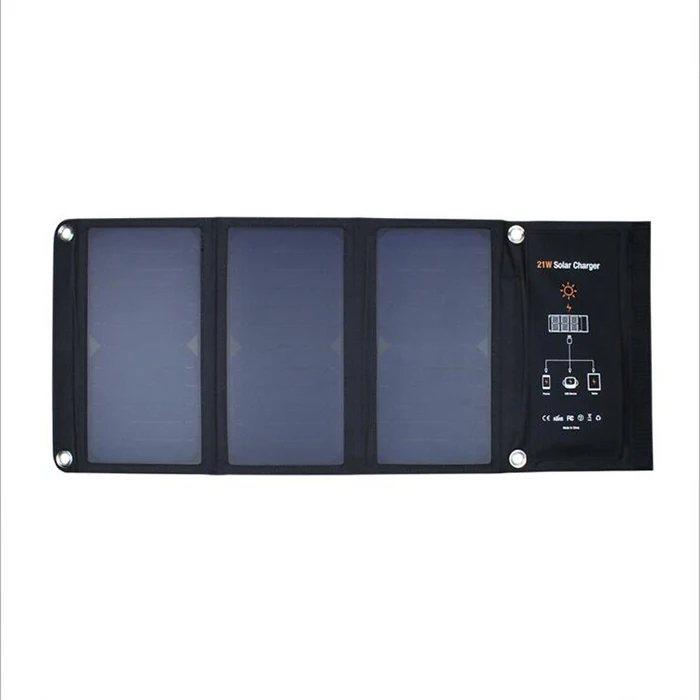  Хорошее качество 21 Вт Sunpower складная солнечная панель с двойным USB беспроводное зарядное устройство для сотового