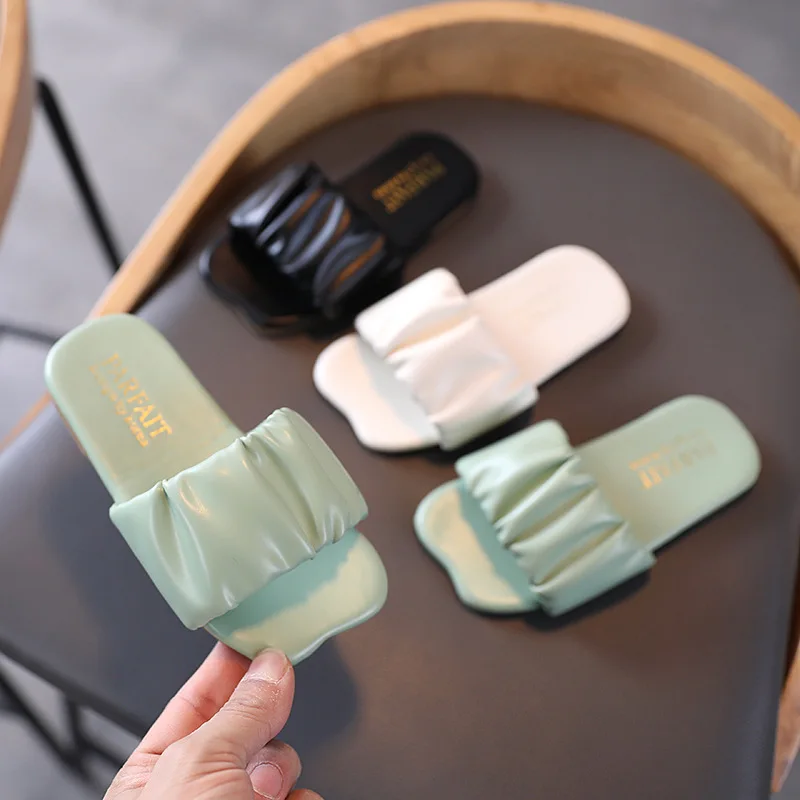 
2021 New Arrival Popular Flip Flop Flowers Cute Girls Kids Slippers Shoes summer 