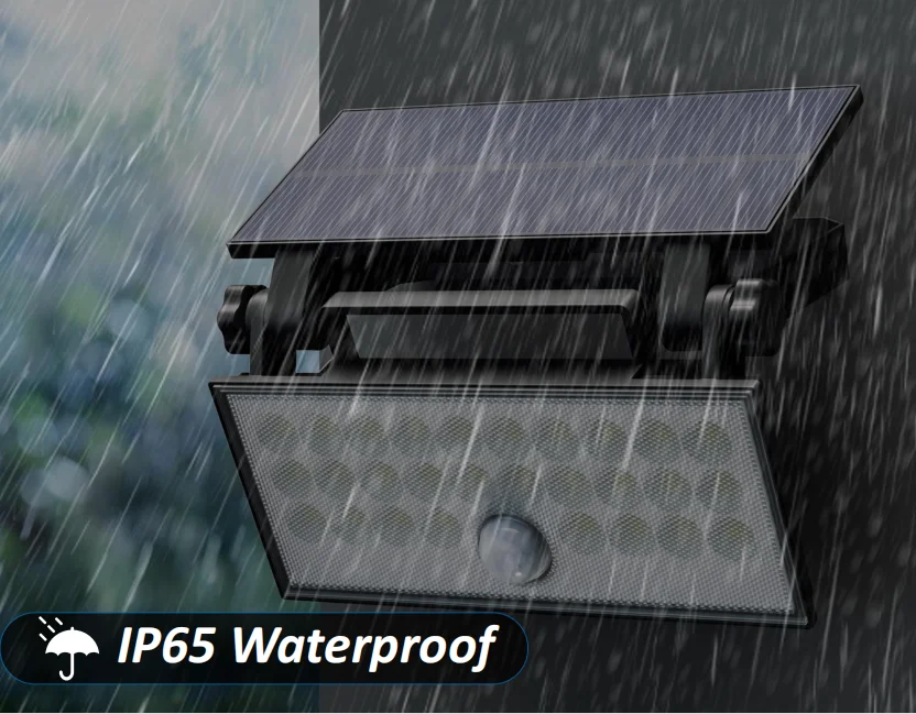 Outdoor Solar Powered Garden Lamp LED Solar Light 200W Waterproof Solar Wall lamp with motion sensor remote control for garden