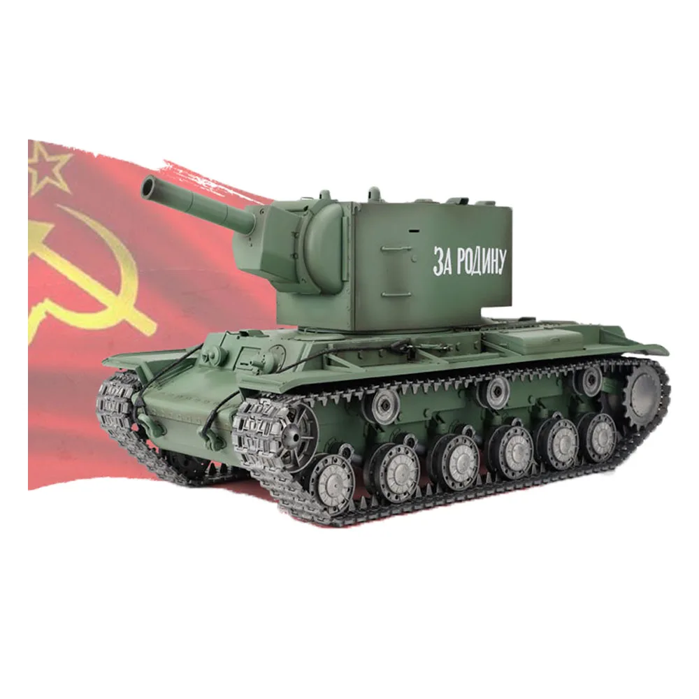 Rock Crawler  Dropshipping Heng Long KV-2 3949 Soviet Union Main Battle Military 2.4G 1/16 RC toy Tank