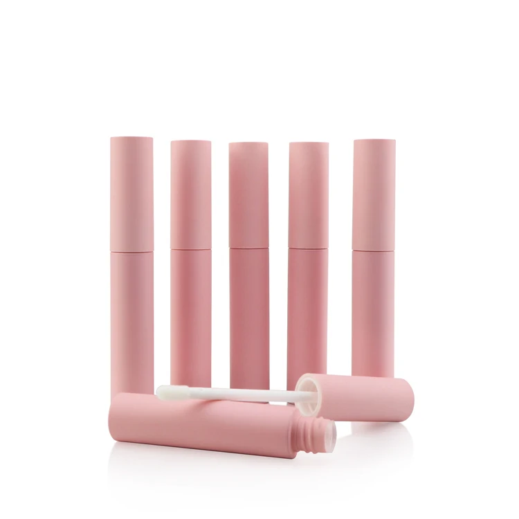 Lip Gloss Brush Wand Tubes Empty Lip Gloss Containers with Wand  for DIY Lip Gloss Balm (Black and Pink)