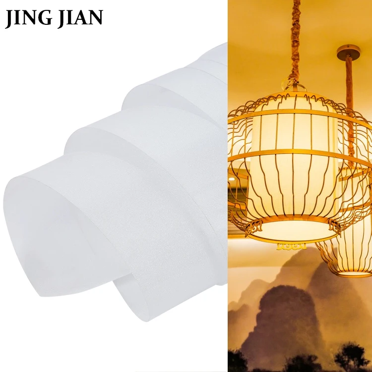 Good Light Transmission Parchment OEM Wholesale Hardback Lamp Shade Round Pendant Light Self-adhesion PVC Lampshades