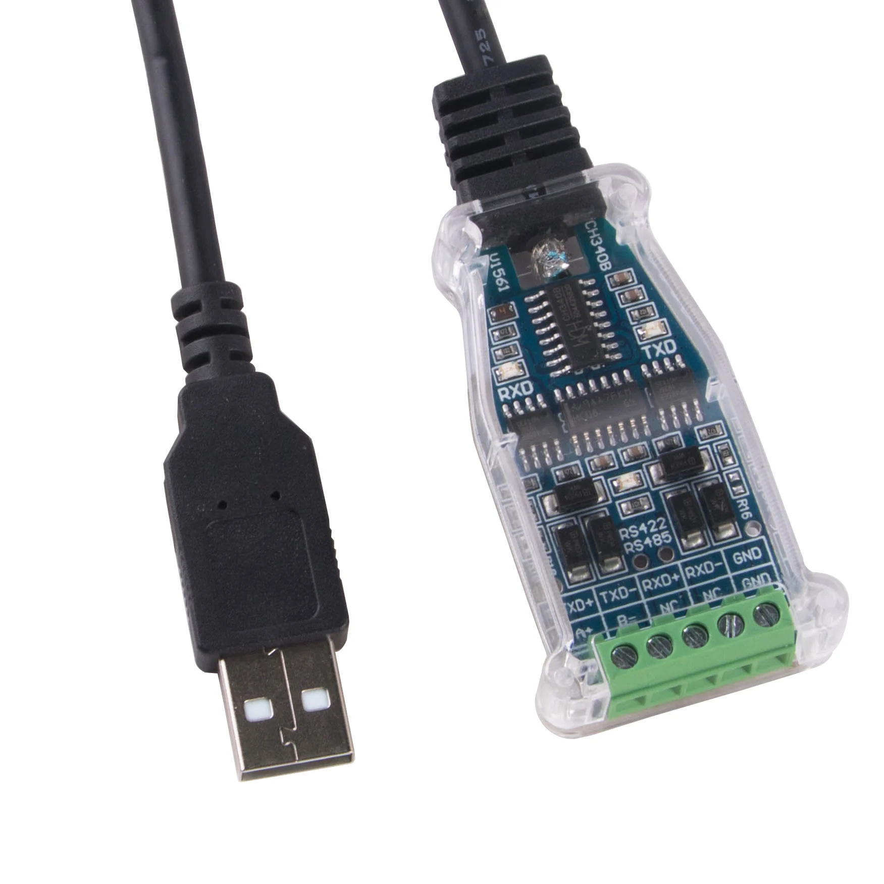 CH340 чип USB к 5Pin RS485 RS422 конвертер адаптер кабель 485 422 Коммуникационный кабель Поддержка Win7/8/10
