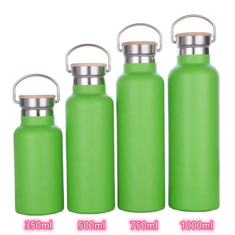 304 stainless steel vacuum flasks outdoor portable leak-proof Insulation 350ml 500ml 750ml 1000ml water bottle thermos with lids