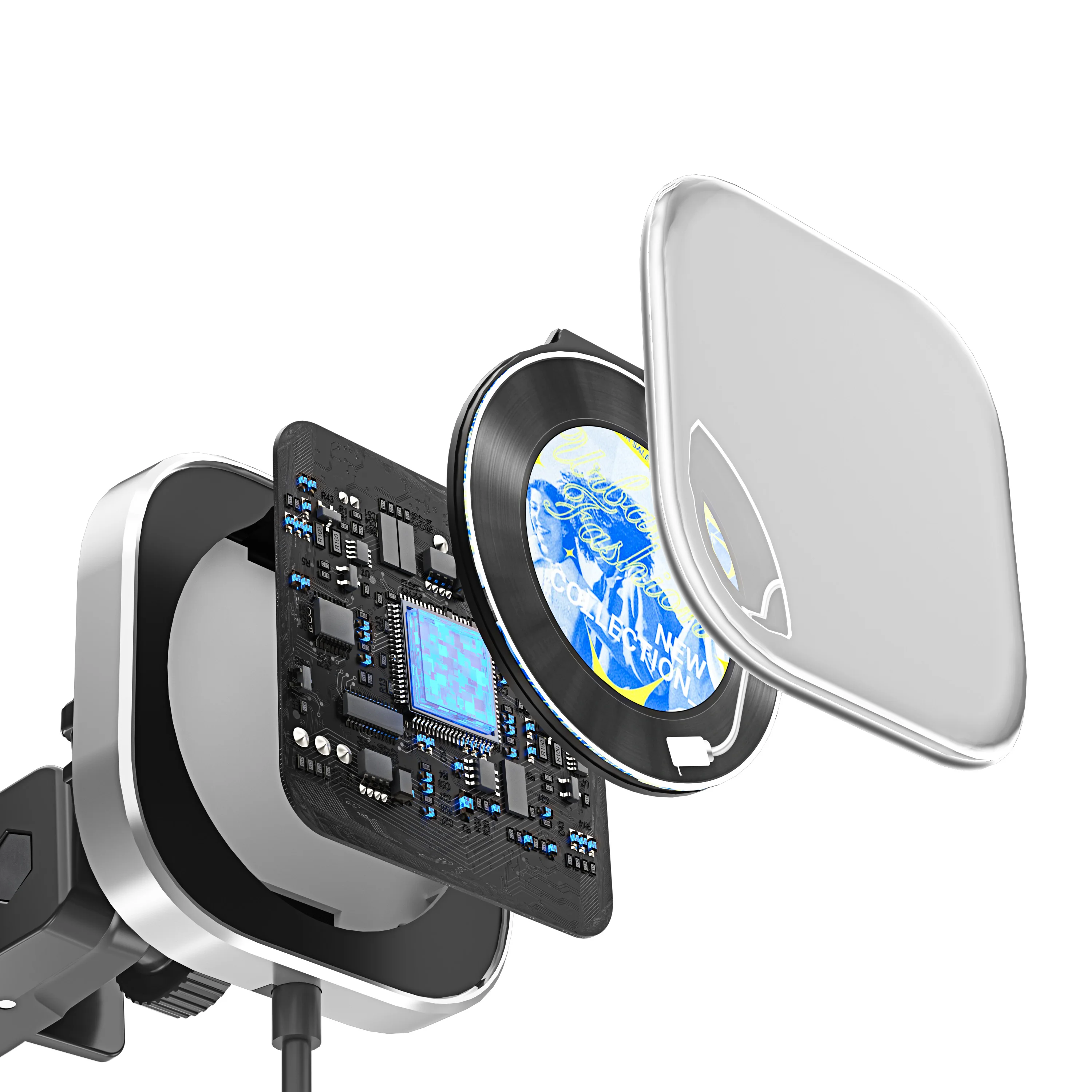 Ottocast New Magic Dongle CarPlay Clip Wireless Carplay Adapter for Car Media Scent Diffuse Digital Clock