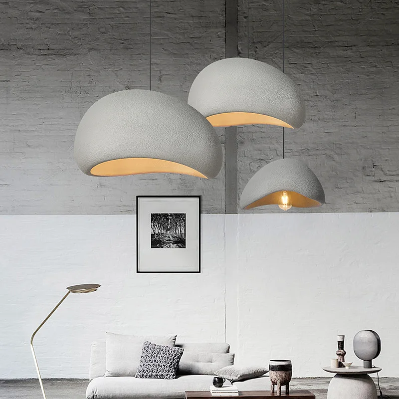 Atunus White Elegant Nordic Minimalist Pendant Light Design Morden Pendant Lamp Living Dining Room Home bar Lighting Chandelier