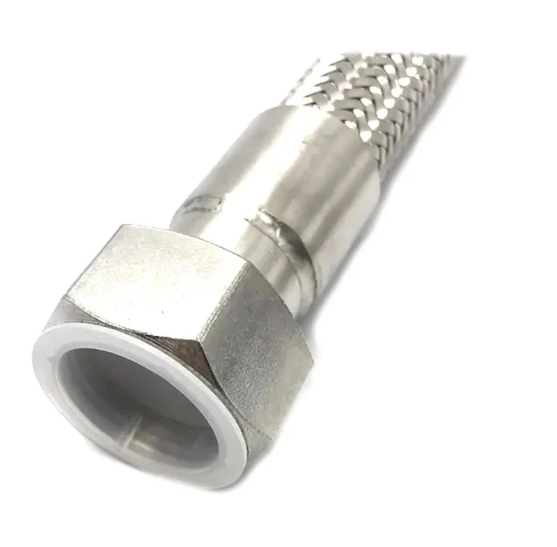 Stainless steel braided explosion-proof corrosion-resistant metal hose customized Lined with tetrafluoroethylene metal hose