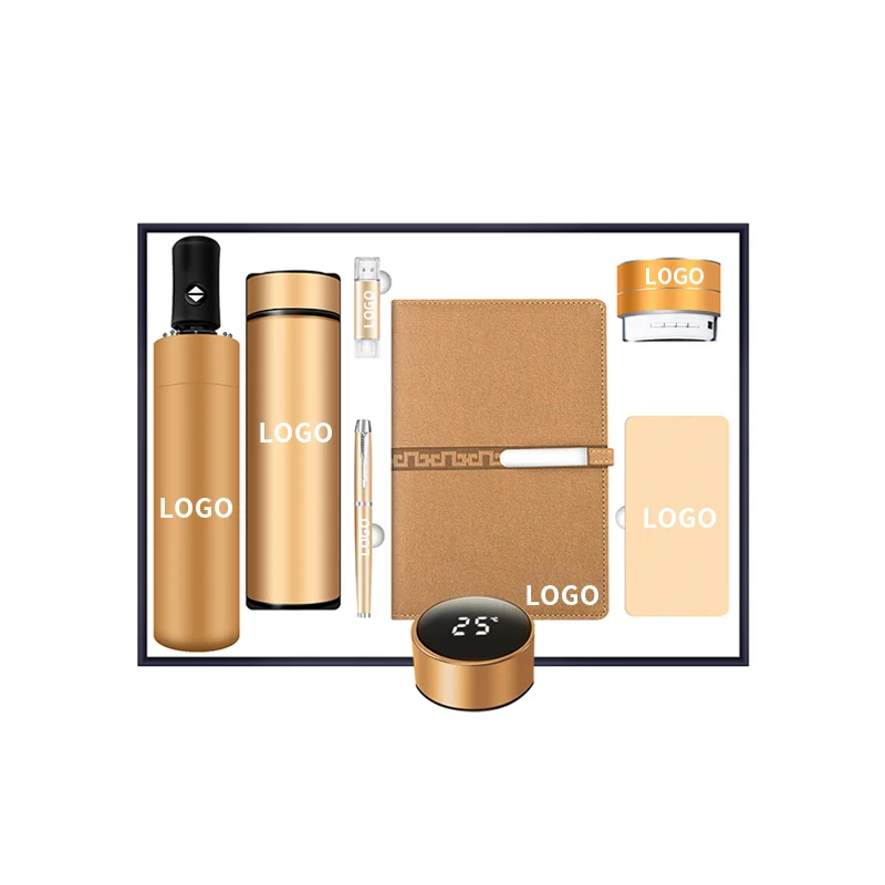 Hot Selling Luxury Custom Logo Printed 7 in 1 Gift Items Promotional Business Gift  for Corporate Gift Item