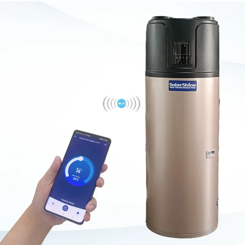 Solarshine 300L Heatpump Manufacturer Hot Sales R290 Wifi Hybrid Hot Water Heater All In One Air Source Heat Pumps