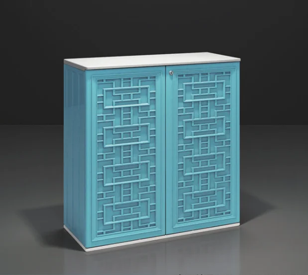 
2020 KINPLAY new waterproof outdoor and indoor plastic garden storage cabinet for garden shed backyard storage tools 