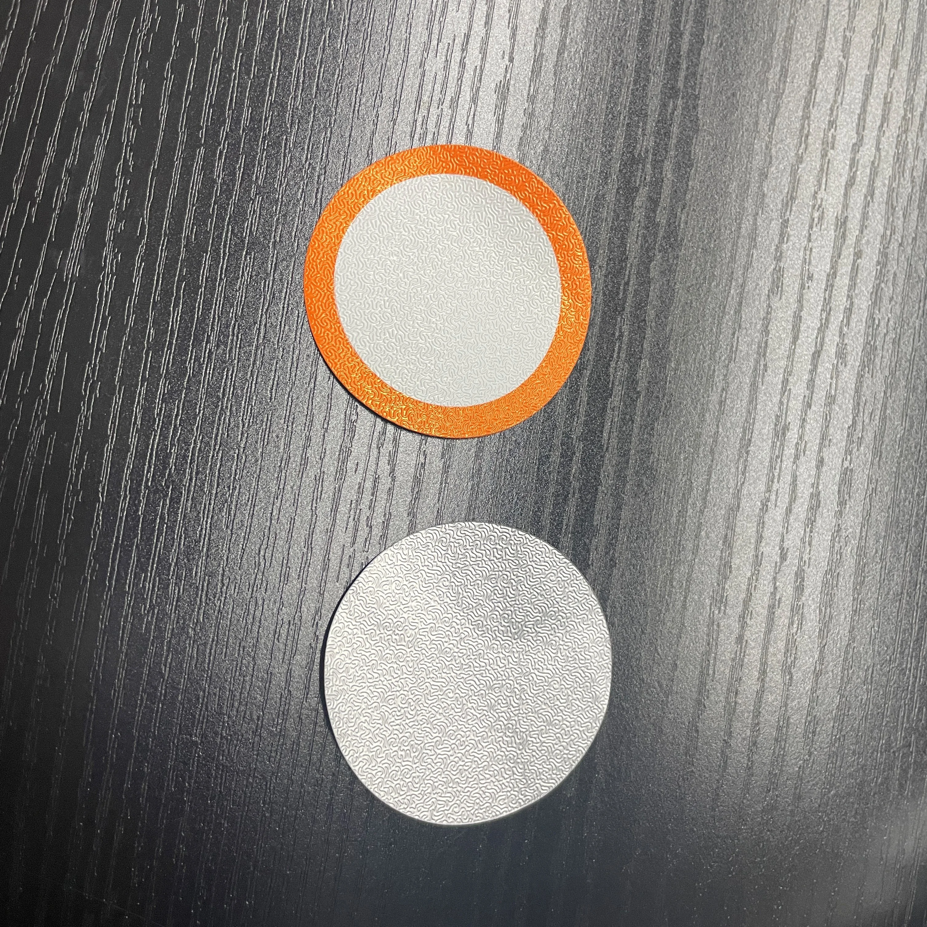 empty aluminum Piece Embossed Aluminium Foil Lid for coffee capsule