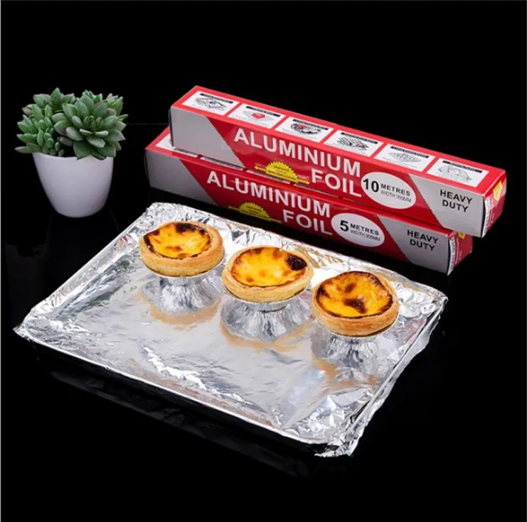 Высококачественная Бытовая кухонная алюминиевая фольга в рулоне для гриля и