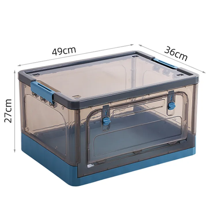 Sesame Foldable Storage Box Clear Waterproof Dustproof Wholesale Price Storage Box Plastic Folding
