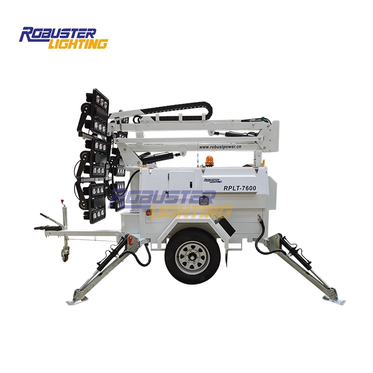 9m light tower Diesel Generator Mobile LED Lighting Tower construction mining tower light