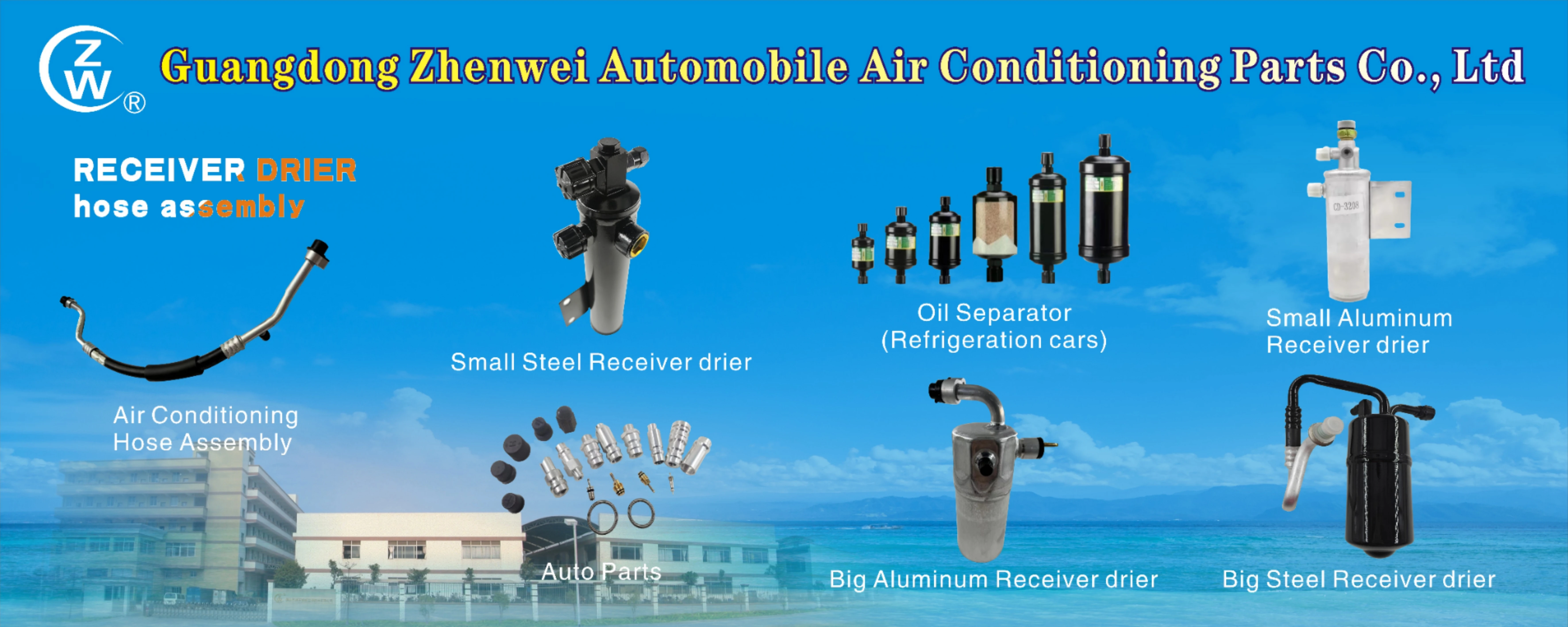 ZW CD-3008  AC air conditioner condenser receiver filters drier direct sale with factory price