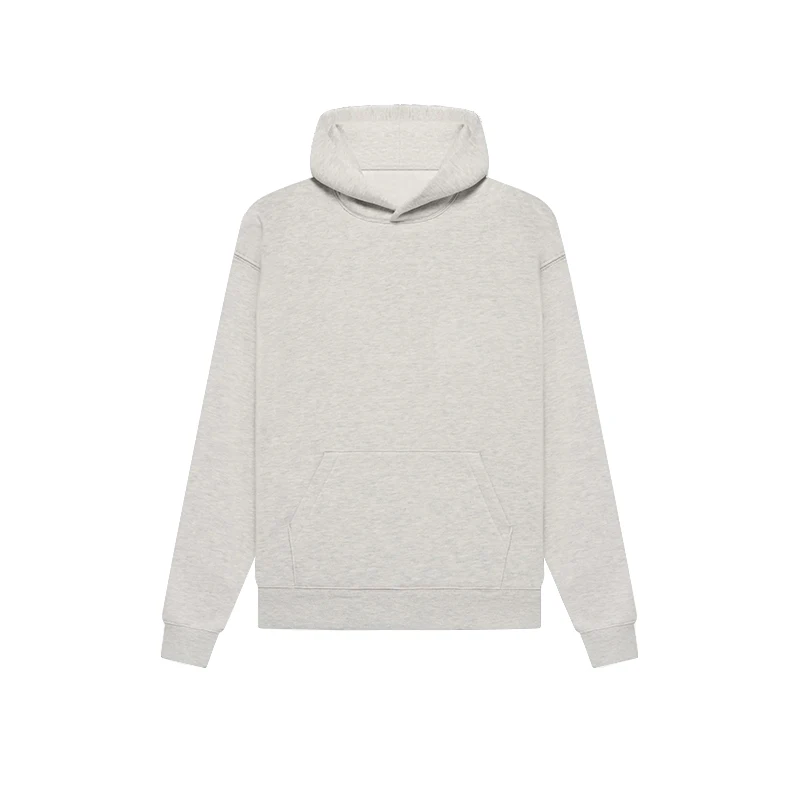Wholesale High Quality Mens 100% Cotton Fleece Pullover Oversized Custom Heavyweight French Terry No String Essentials Hoodie