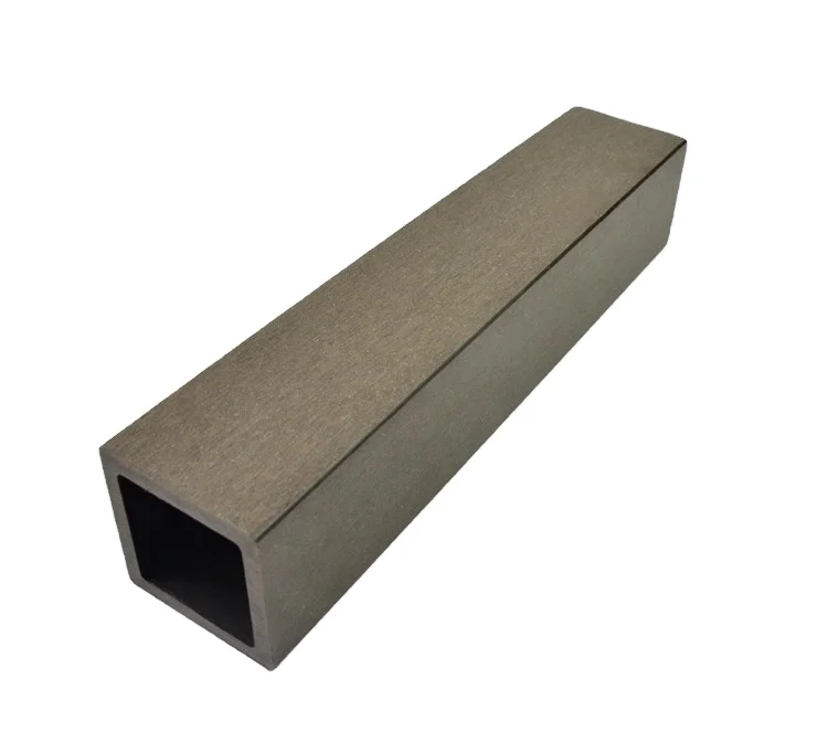 Outdoor Wpc 60 * 60 Pe composite wood pipe waterproof and UV resistant garden fence column