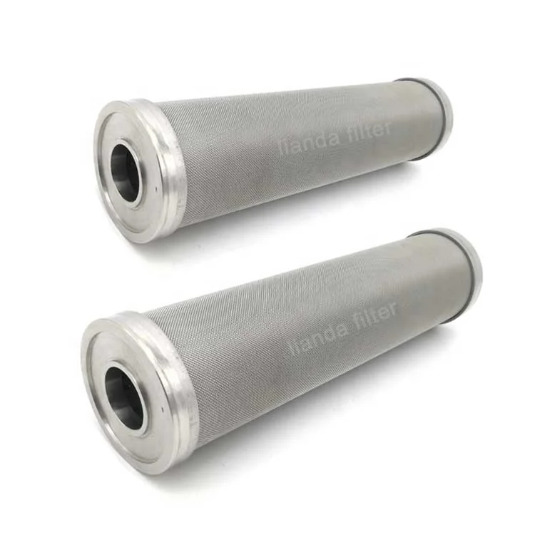 10micron stainless steel filter element metal cartridge filter sintered wire mesh filter for water treatment