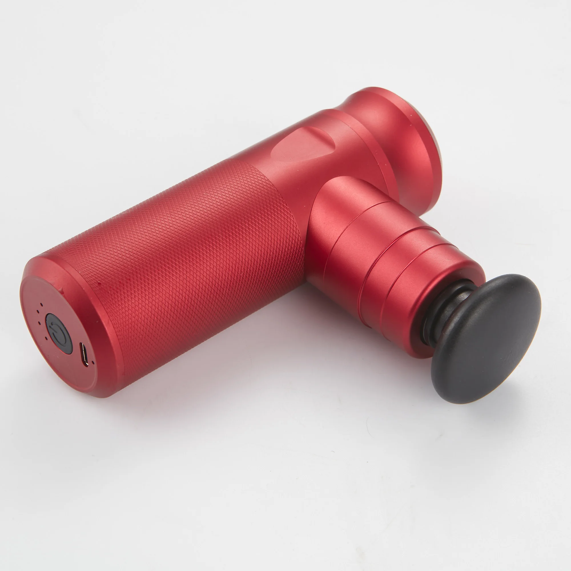 Mini Massage Gun Handheld Aluminum Soft Start 4 Adjustable Intensity Levels Includes Four Attachments mini gun massager