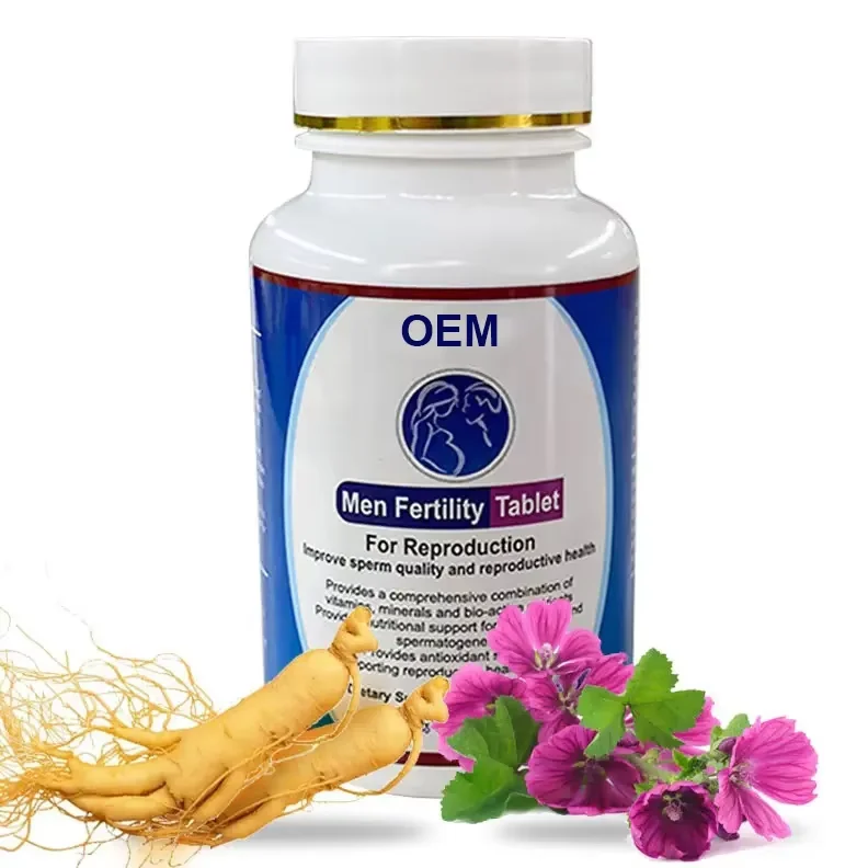 Natural Herbal Male Fertility Supplement Various Botanical Herbs in Tablet Form Safe for Pregnant Women