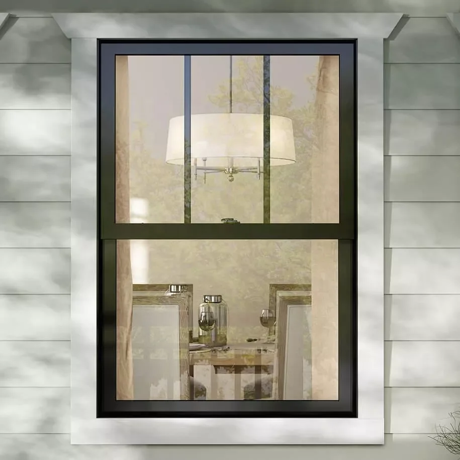 America Standard High Quality Aluminum Fixed Windows Hurricane Impact Big Glass Window Wall