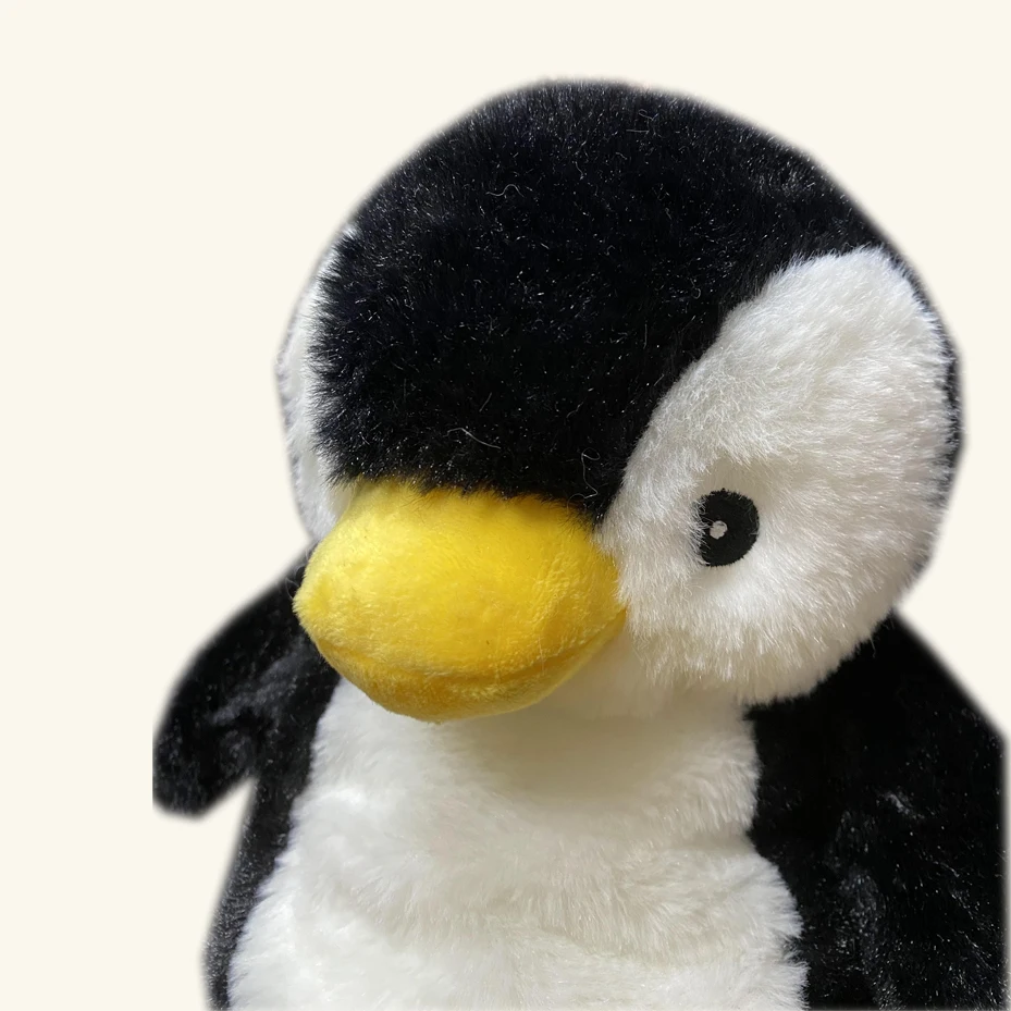 Popular microwave-heated Penguin Plush Doll Flax Seed Lavender Heating Pad Hand Warmer Removable Heating Plush Toy