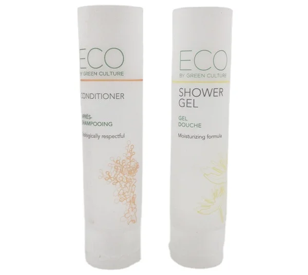 ECO GREEN ECO friendly wholesale customize printing logo recycled empty pe plastic squeeze cream soft cosmetic tube