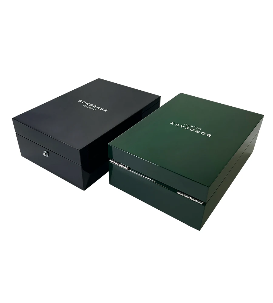 Factory Wholesale perfume wooden box Dubai black box perfume High Glossy perfume packaging box