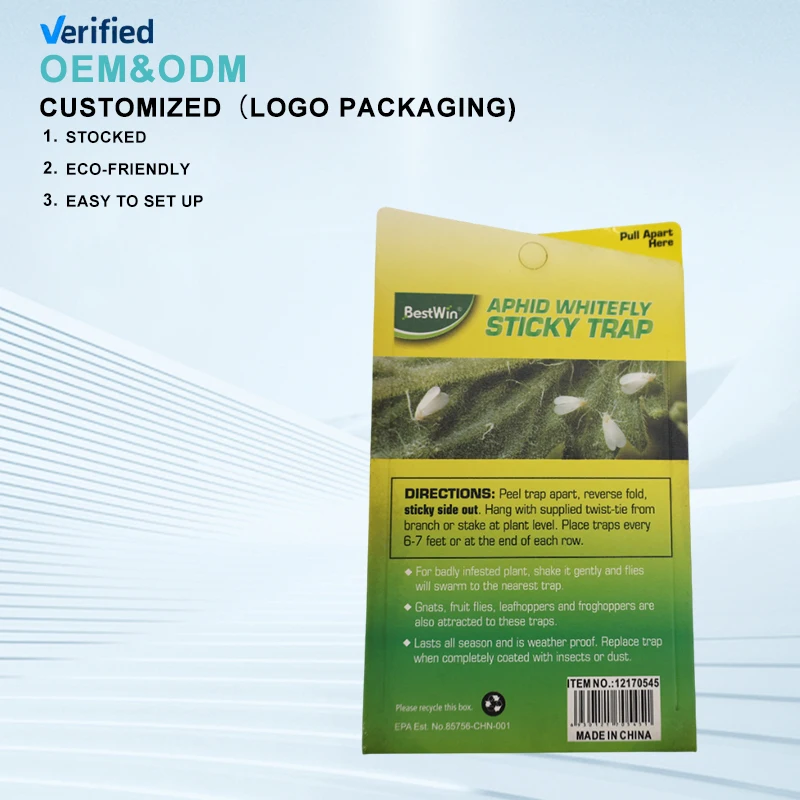 Best Selling Strong Flies Traps Bugs Sticky Board Catching Aphid Insects Killer sticky fly trap