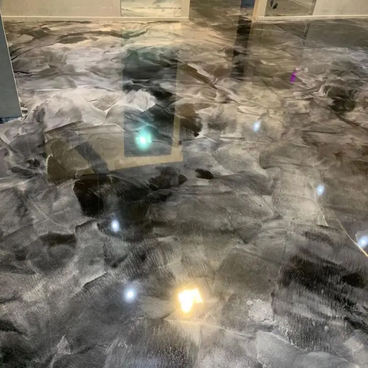 
Hengfeng Maunfacture Self Leveling Metallic Epoxy Resin Flooring 