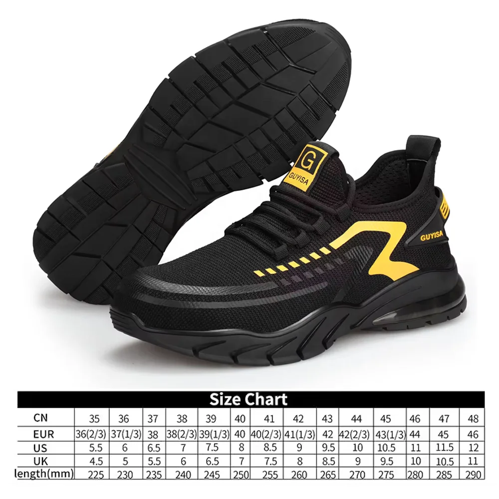 Wholesale Lightweight Air Cushion Sports Steel Toe Manufacturer Composite Site Work Safety Shoes