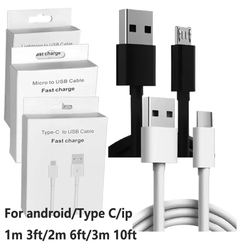 Fast Charger Cabo Ladekabel Micro Usb 1M 1.5M 3M Charging Data Cable 2M For Samsung Micro Usb Cable