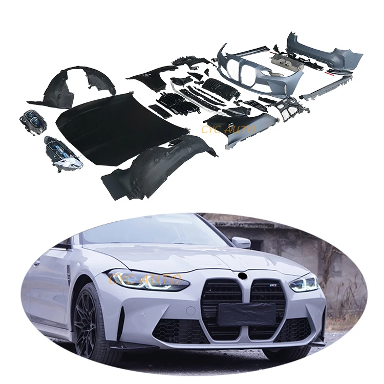 G20 G28 car upgrade change to G80 M3 look style body kit car bodykit for Bmw 3series G20 m330i m340i