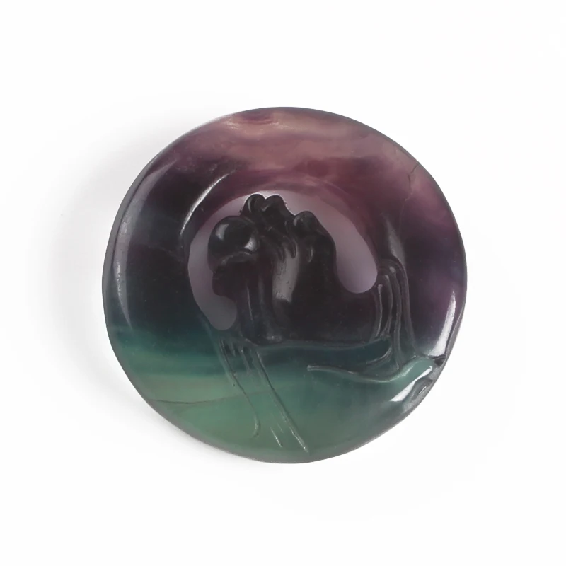 Competitive Price Colorful Fashion natural fluorite Pearl pendant