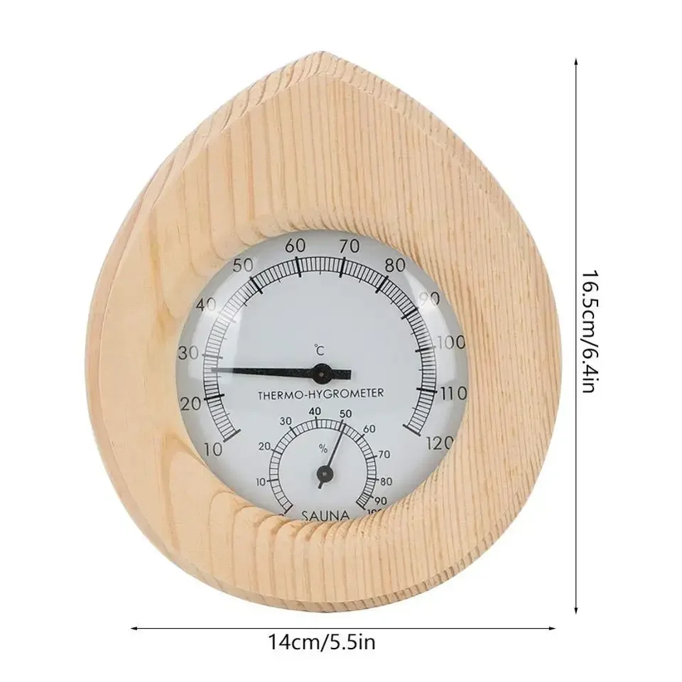 sauna thermometer  Sauna Wooden Thermometer and Hygrometer with Transom Windows Essential Sauna Accessories