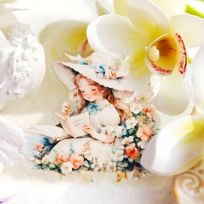 5Pcs/bag Cute Diary Stickers Scrapbooking vigorous girl journal Planner Japanese Kawaii Decorative Stationery Sticker