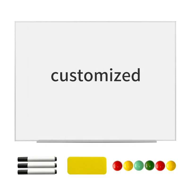 Hot Selling Modern Customized Size Magnetic Hanging Wall White Board for Marker Used