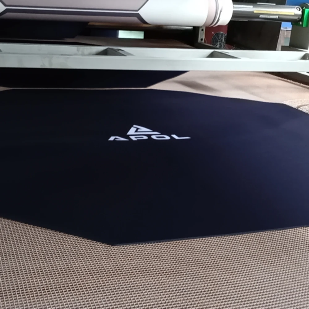 octagonal anti-fatigue comfortable  durable salon new product smooth nature rubber chair mat for carpet