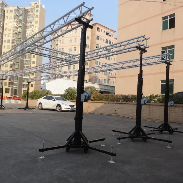 Dragonstage Lighting Tower Lift Stand Truss Lift Tower 6m
