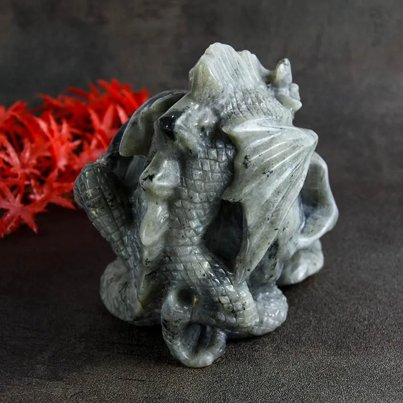 High Quality Crystal Obsidian Skulls Hand Carved Skulls With Snake Carved