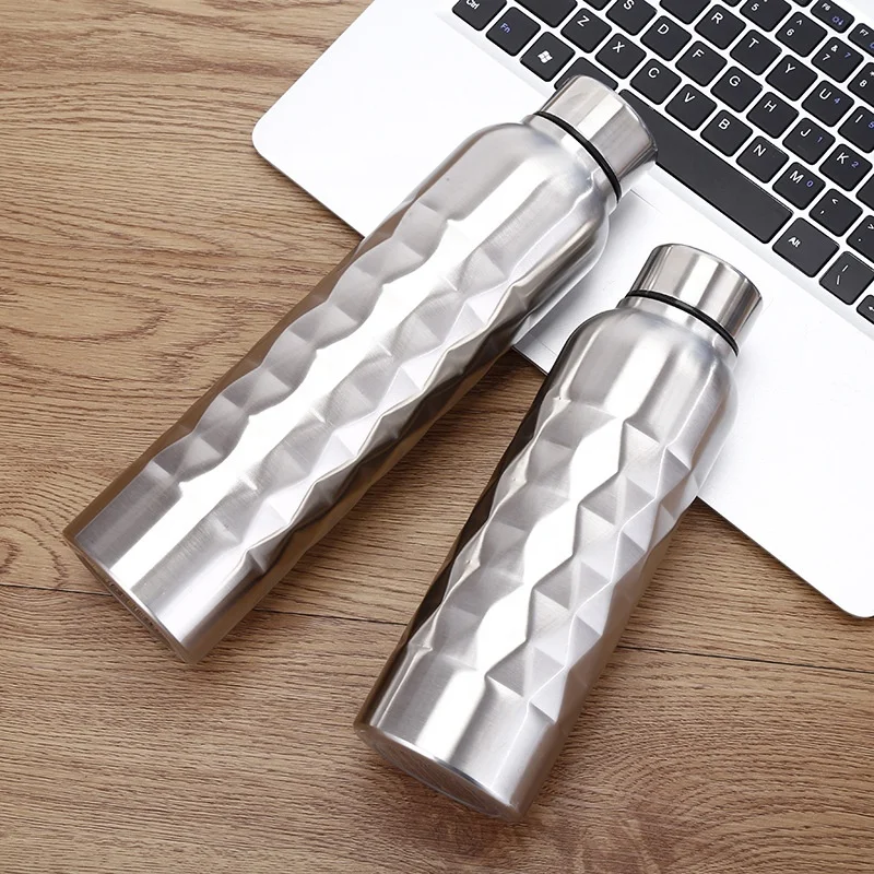 Wholesale 1000ml 750ml SS Water Bottle  Classic Sports Stainless Steel Single Wall Water Bottle