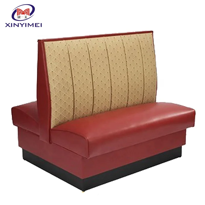 High quality comfortable restaurant leather restaurant curved sofa booth
