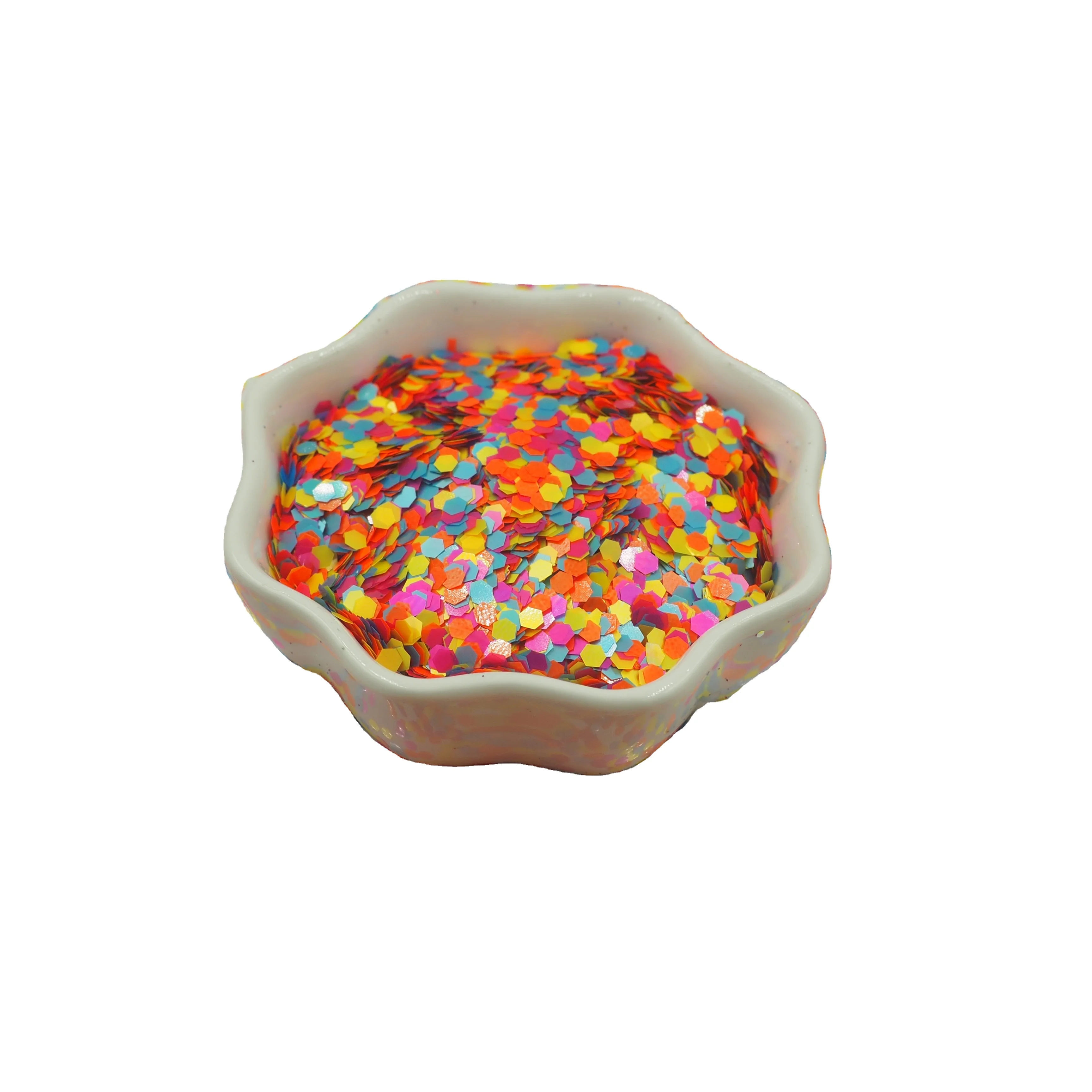 Wholesale Polyester Powder Glitter Bulk Hexagonal Shape Chunky Mix Ultrafine Glitter from Manufacturer