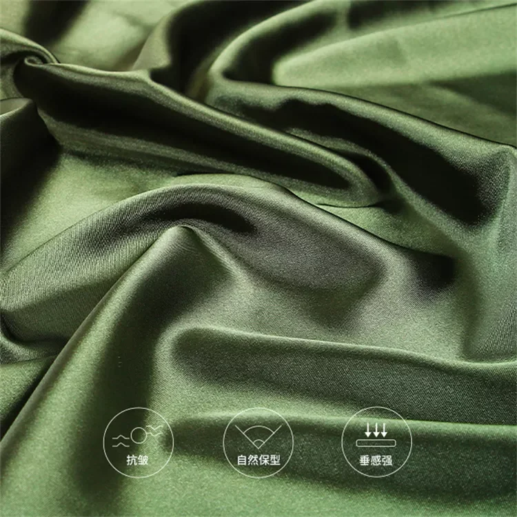 Wholesale Small Moq Discount Price Soft Waterproof Textile Silk 100 Polyester Bridal Satin Fabric By The Yard