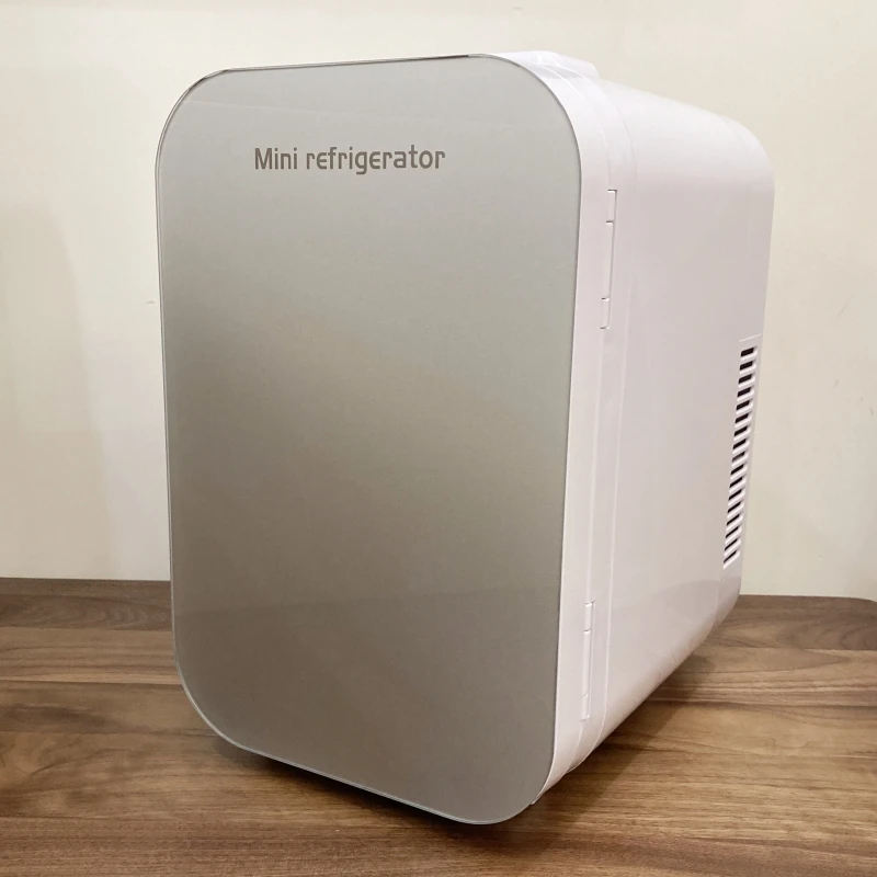 8L Portable Makeup Skincare Fridge Small Fridge for Office Bar DC 12V AC 220V/110V Plastic OEM Mini Fridge Compact 2 Years 6-8L