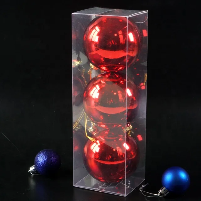 Оптовая продажа прозрачная упаковочная коробка для домашних животных складные пластиковые прозрачные Рождественские шары из ПВХ
