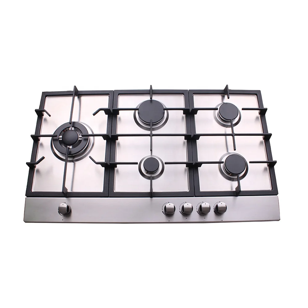 Кухонный прибор Xunda, Встроенная газовая плита 90 см с 5 горелками, газовая плита из нержавеющей стали с 5 горелками, газовая плита, варочная панель